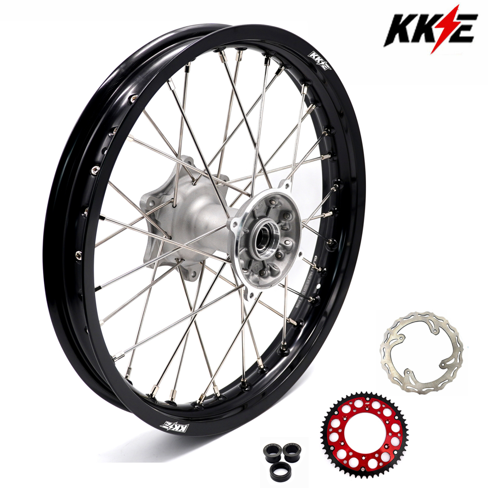 KKE New-Other Rear Wheel fit HONDA XR4000R 1996-2004 XR600R 1991-2000 - 2.15*18" Enduro Rear Casting Wheel Rim Silver Hub