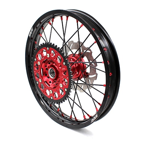 KKE 21/19 MX Wheels Set With Disc Fit HONDA CR125R 1995-1997 CR250R CR500R Black Spoke