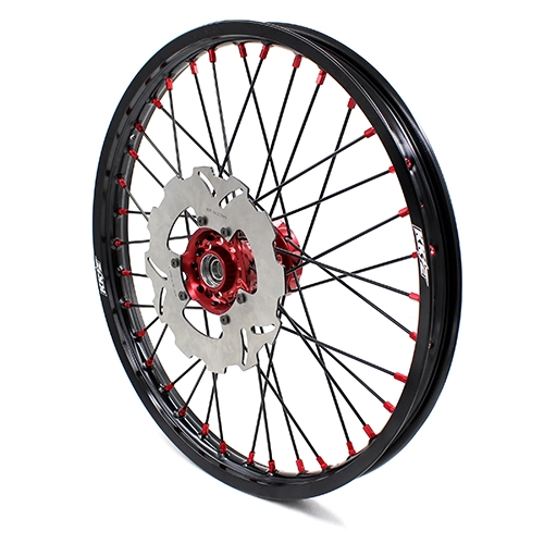 KKE 21/19 MX Wheels Set With Disc Fit HONDA CR125R 1995-1997 CR250R CR500R Black Spoke