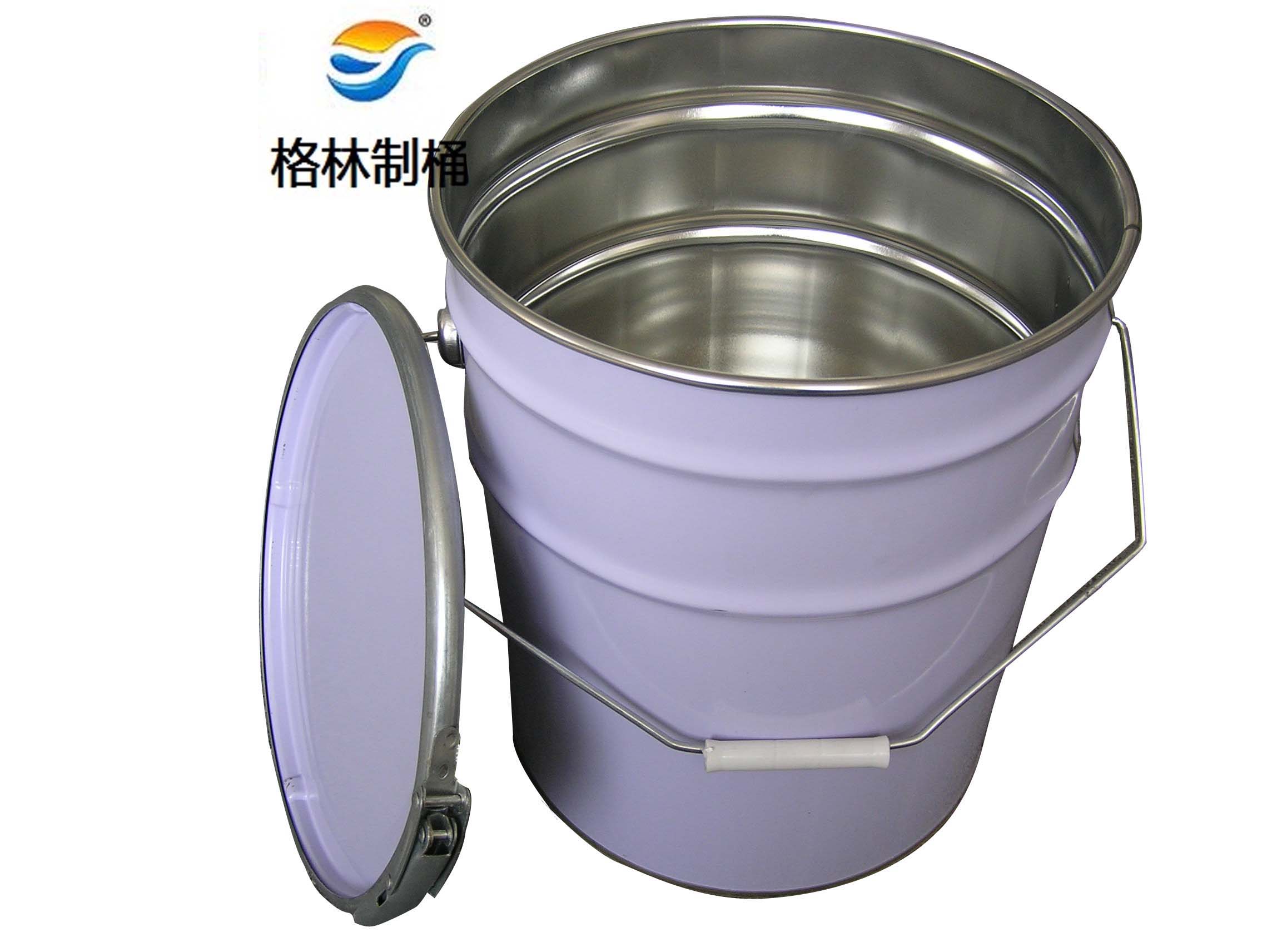 5 gallon tinplate bucket with lock ring