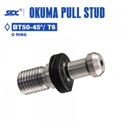 Okuma Pull Stud BT50-45° / BT50-60° With O Ring Coolant