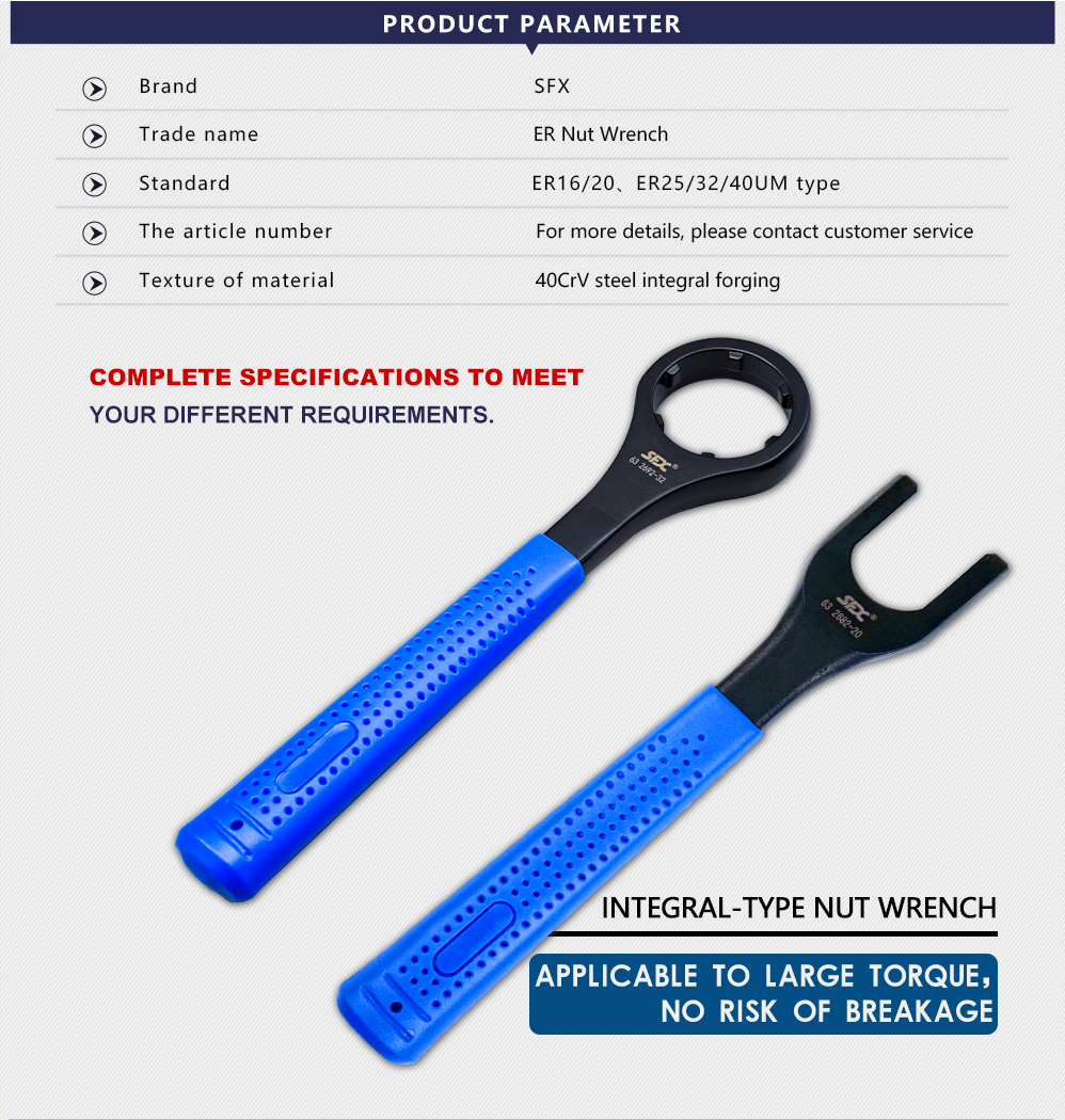 SFX ER16 Integral-type Nut Spanner Wrench For ER16 Nuts