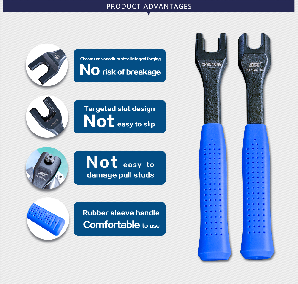 Integral-type XPM040MG Pull Stud Spanner 