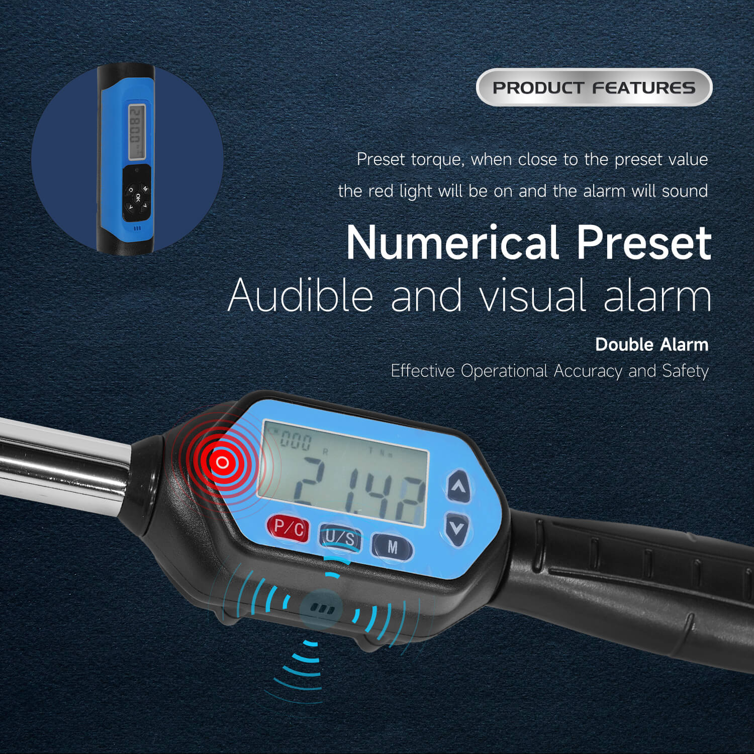 digital torque wrench for BT30 BT40 BT50 pull studs