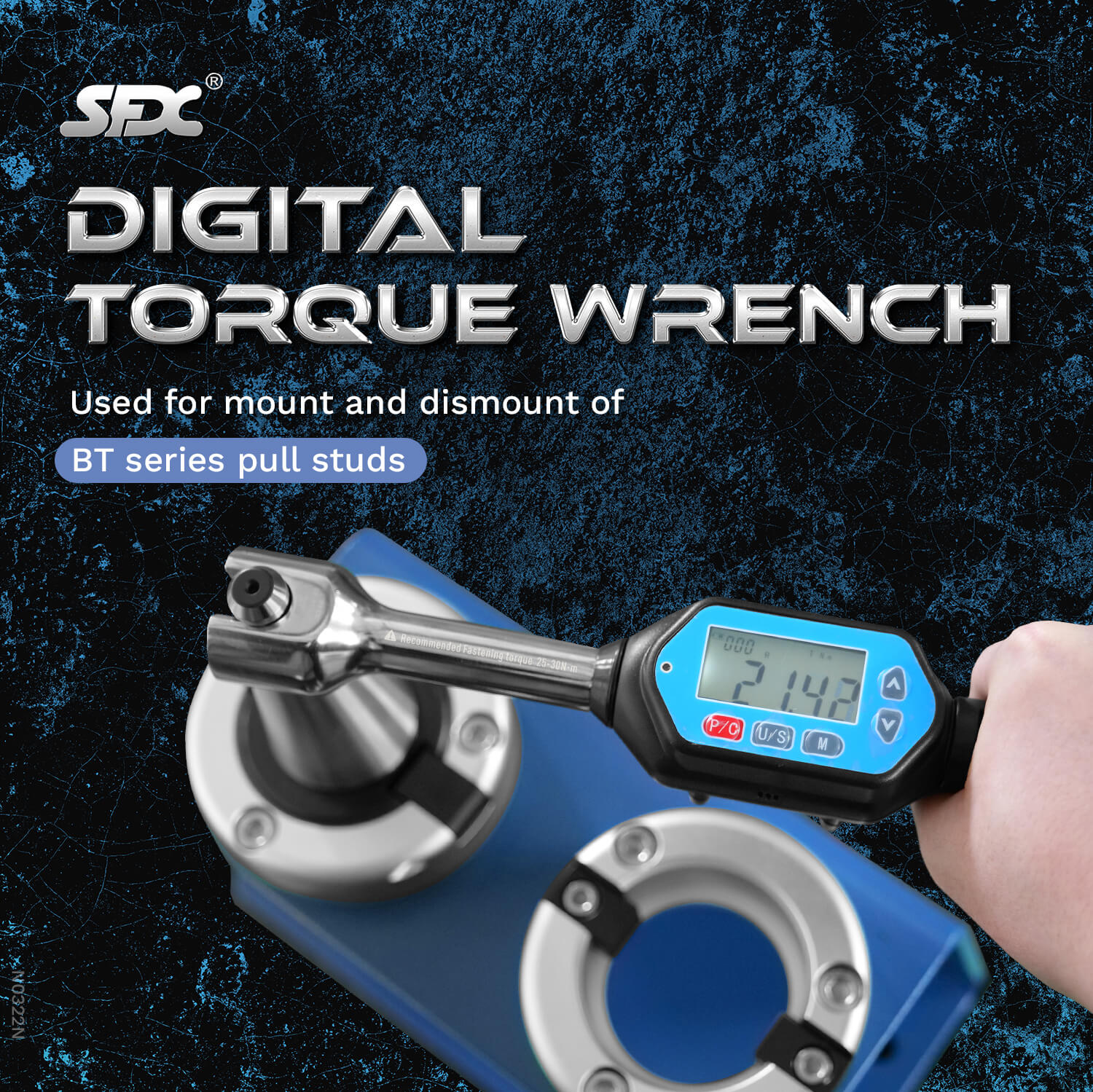 BT30 BT40 BT50 pull studs digital torque wrench