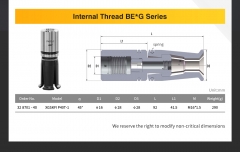 SFX Quality Assured P40T-1 Internal Thread Spindle Pull Claw