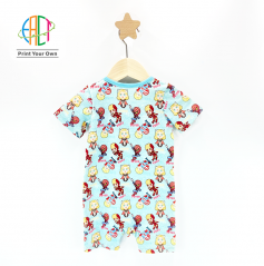 BC010 Custom Sewing Service For Baby Jumpsuit, Short Sleeve Kids Romper Playsuit With Your Own Design