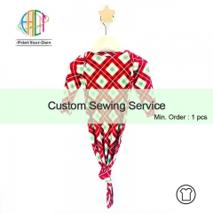 BC014 Custom Sewing Service For Baby Knotted Long Sleeve Nightgowns, Infant Sleeping Bags With Your Own Design