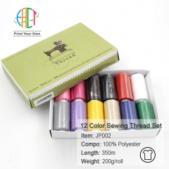 JP002 12 Fixed Color Sewing Thread Set Hand Sewing DIY Combination Kit