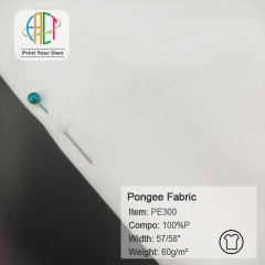 PE300 Custom Printed 300T Pongee Fabric 100%Polyester 60gsm