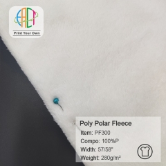 PF300 Custom Printed Poly Polar Fleece Fabric 100%P 280gsm