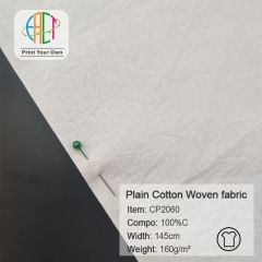 CP2060 Custom Printed Plain Cotton Woven Poplin Fabric 100%Cotton, 160gsm