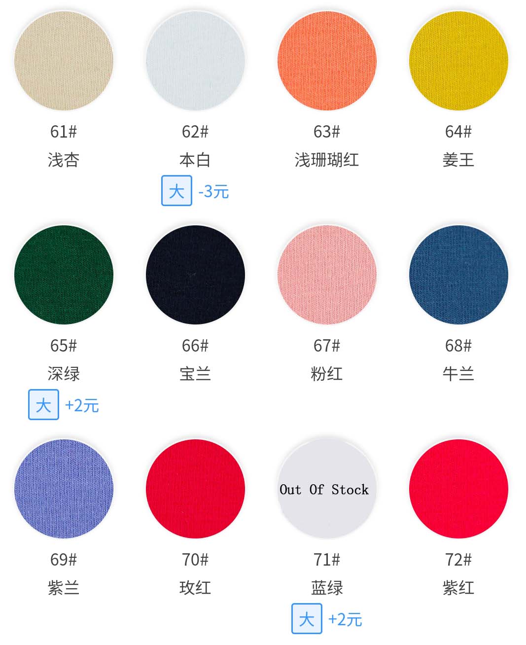 95/5 Cotton Lycra Knit Plain Fabric Stock