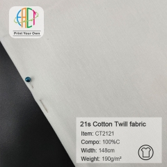 CT2121 Custom Printed 21s Cotton Twill Fabric 100% Cotton 190gsm