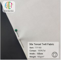 TTF160 Custom Printed 30s Tencel Twill Fabric 100% Tencel, 160gsm