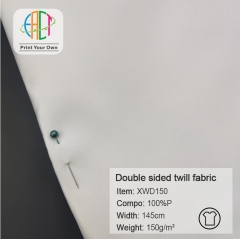 XWD150 Custom Printed Double sided twill Fabric 100%P 150gsm