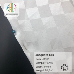 JSF60 Custom Printed Jacquard silk Fabric 100%S, 60gsm