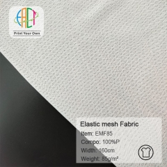 EMF85 Custom Printed Elastic Mesh Fabric 100%Polyester 85gsm