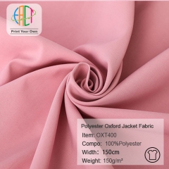 OXT400 Polyester Oxford Jacket Fabric 150gsm 100%P MOQ 100m