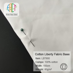 LBT800 Custom Printed Light Cotton Poplin Liberty Base Fabric 100%C, 80gsm