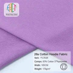 FC3526 26s Semi-combed Cotton Hoodie Fabric