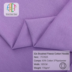 FC3523 32s Combed Brushed Fleece Cotton Hoodie Fabric