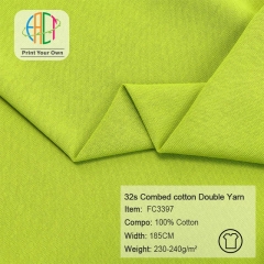 FC3397 32s Combed cotton Double Yarn Fabric 100%Cotton 230-240gsm