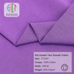 FC3381 40s Double Yarn Smooth Cotton Fabric