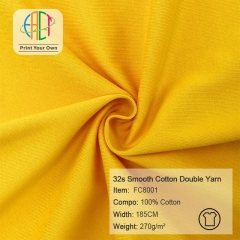 FC8001 32s Smooth Cotton Double Yarn Fabric