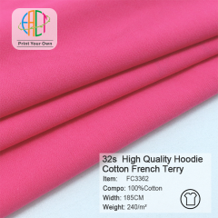 FC3362 32s High Quality Cotton French Terry Fabric 100%Cotton 240gsm
