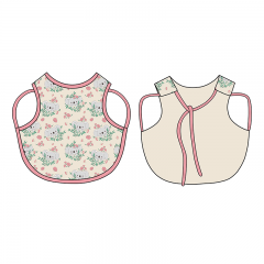 BB002 Custom Made Baby Apron Bib With Waterproof Function