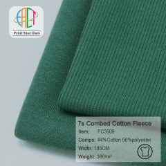 FC3509 7s Combed Cotton Fleece Fabric 44%Cotton 56%Polyester 380gsm