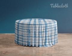 TC006 Custom Round Table Cover Waterproof Polyester Fabric Fitted Size to Your Request