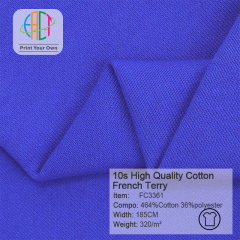 FC3361 10s High Quality Cotton French Terry Fabric 64%Cotton 36%Polyester 320gsm