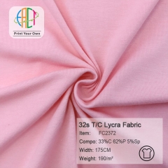 FC2372 32s T/C Lycra Fabric 33%C 62%P 5%Sp 190gsm