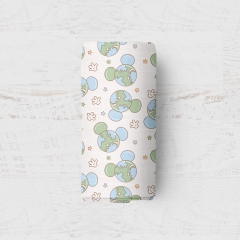 M008 120x120cm Bamboo Cotton Swaddle Baby Swaddle for Newborn, Mario Blanket, Custom Printed-Pre-Order