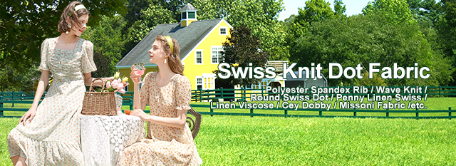 swiss knit dot fabric