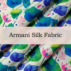 PSDC50 Custom Printed Silky Satin Fabric 97% Polyester 3% Spandex  95gsm