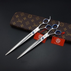9 inches & 10 inches high quality pet grooming scissors dog straight scissors,2 pieces in 1 set