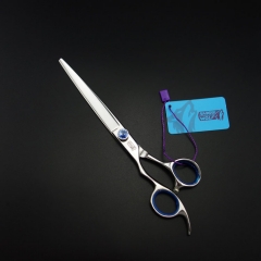 7.0 inches Left-handed 440C pet grooming scissors dog straight scissors