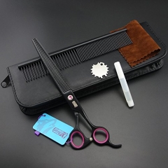 7.5in. Matt Black Professional Pet Grooming Scissors,thinning Scissors,dog Thinning Shears,dog Grooming,54 Teeth,A569