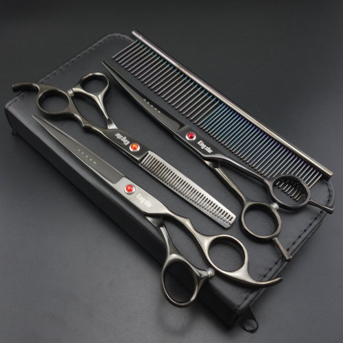 what are curved dog grooming scissors used for