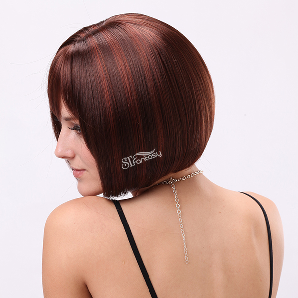 American market hot sale synthetic bob wigs for women