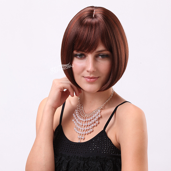 American market hot sale synthetic bob wigs for women