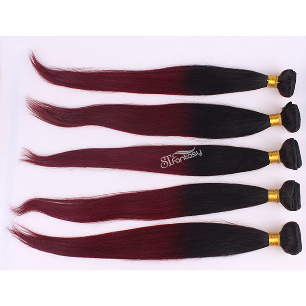 Straight human hair omber hair extension wholesale