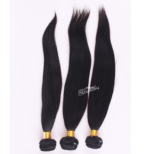 16 inch straight virgin human hair malaysian hair extension wholeasle