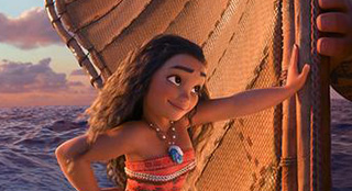 Moana with the wig