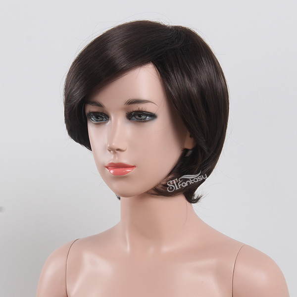 17" short straight synthetic hair children