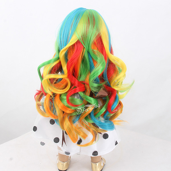 ST 2017 new style colorful doll wig with high temperature fiber wholesale