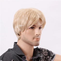 Guangzhou fantasy wig factory wholesale light yellow men